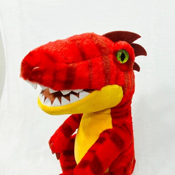 Build-A-Bear Red Raptor Dinosaur Stuffed Toy - Picture 2 of 10